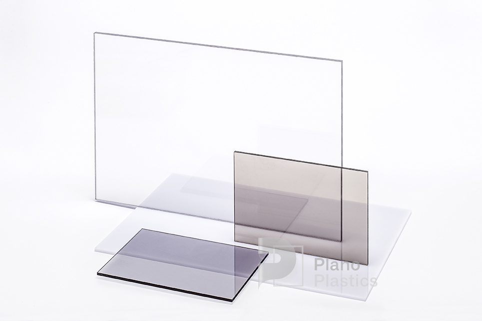 Polycarbonaat smoked bronze en glashelder - plexiglas - Acrylaat