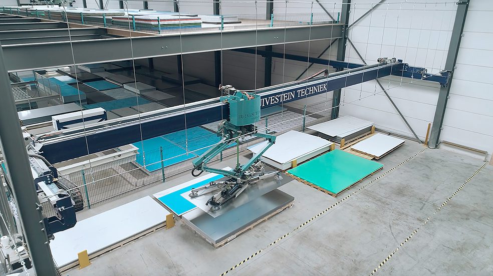 Plano Plastics-Robot-automatisch platenmagazijn - duivendrecht -aluminium composiet plaat - composiet panelen - Dibond - planobond