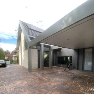 aluminium composiet gevelbekleding alucobond op villa