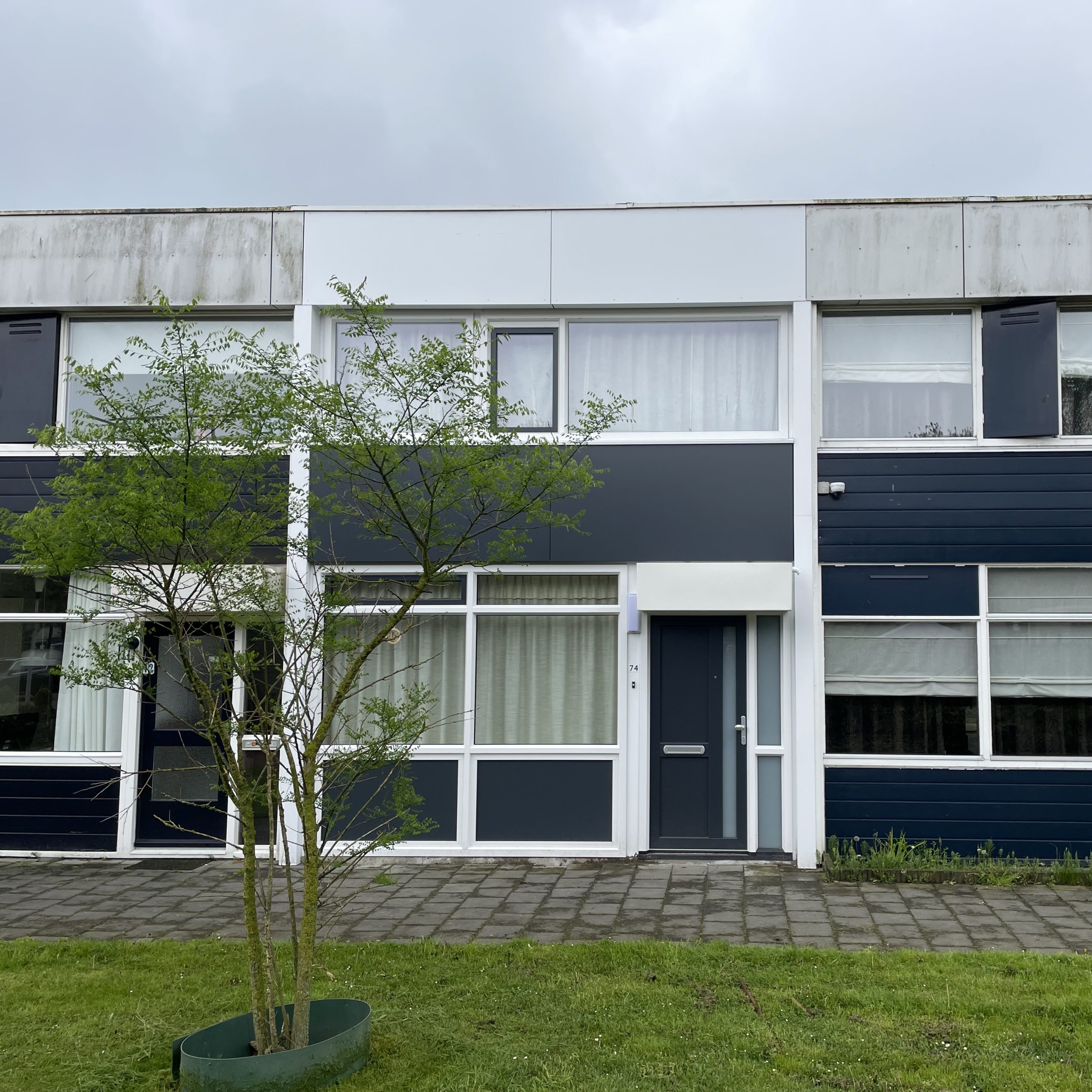 aluminium composiet gevelbekleding alucobond op rijtjeswoning renovatie